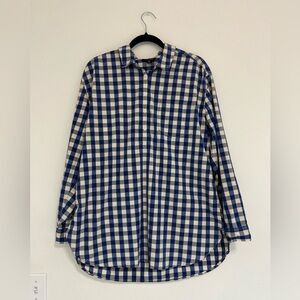 Lucky Brand Women’s L Plaid Long-Sleeve Collared Button-Up Shirt